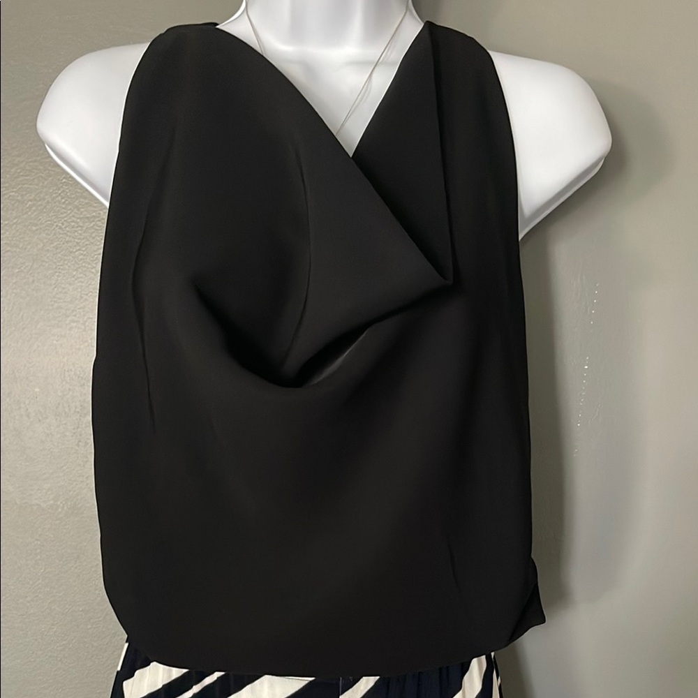 House of Harlow 1960 Black Asymmetrical Tank Top